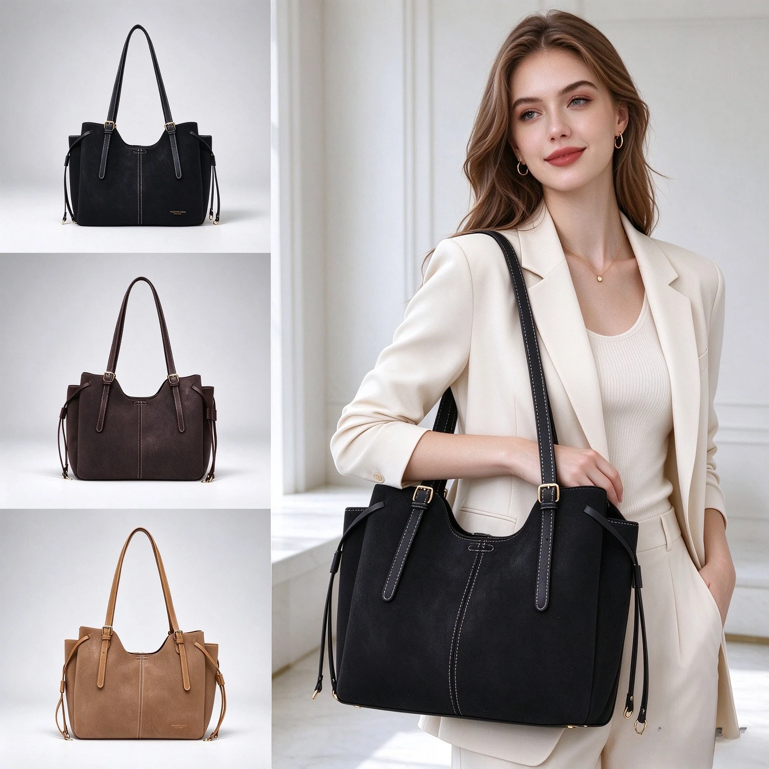 Leatherwork Designs - Bolso de mano de lujo con